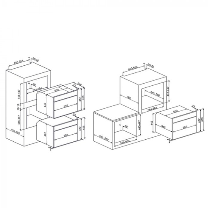 Компактный духовой шкаф Smeg SFP4102PZS в магазине «На диване» в Ставрополе  — Выгодная цена