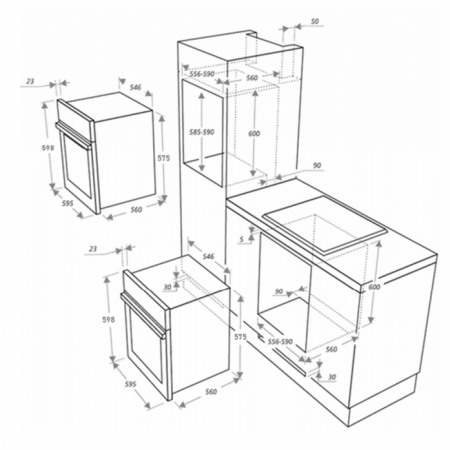Духовой шкаф Maunfeld EOGC604RBG.MT КА-00015247 в магазине «На диване» в Ставрополе  — Выгодная цена